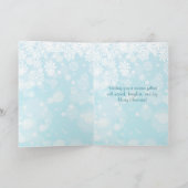 Weihnachtskarte mit Weihnachtsmann und Rentieren i Karte (Innenseite)