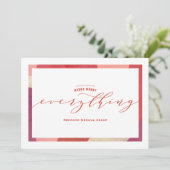 Weihnachtskarte mit Wirbelrand Feiertagskarte (Stehend Vorderseite)