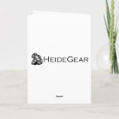 Weihnachtskarte mit Zitat Feiertagskarte (Rückseite)