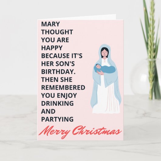 Weihnachtskarte mit Zitat Karte (Vorderseite)