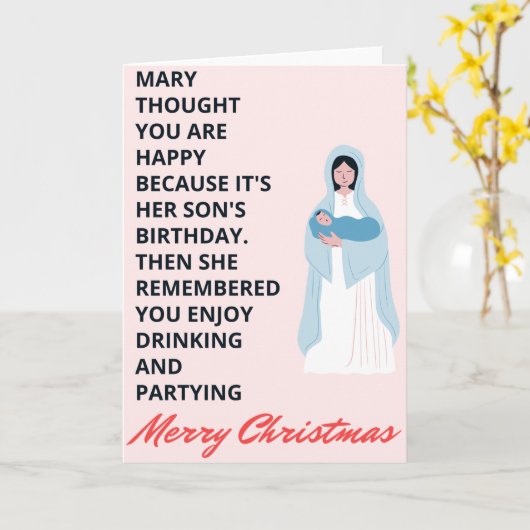 Weihnachtskarte mit Zitat Karte (Gelbe Blume)