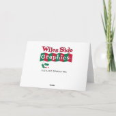 Weihnachtskarte Mitte des Jahrhunderts: Schwarz Feiertagskarte (Rückseite)