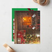 Weihnachtskarte Mitteilungskarte (Vorderseite/Rückseite Beispiel)