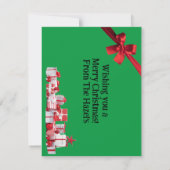 Weihnachtskarte Mitteilungskarte (Rückseite)