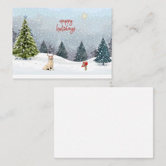 Weihnachtskarte  mitteilungskarte (Vorne/Hinten)