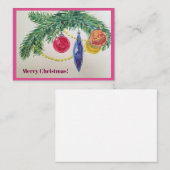 Weihnachtskarte Mitteilungskarte (Vorne/Hinten)