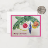 Weihnachtskarte Mitteilungskarte (Vorderseite/Rückseite Beispiel)