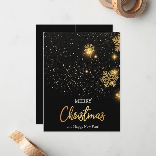 Weihnachtskarte Mitteilungskarte (Vorderseite/Rückseite Beispiel)