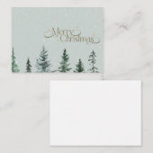 Weihnachtskarte Mitteilungskarte (Vorne/Hinten)