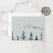 Weihnachtskarte Mitteilungskarte (Vorderseite/Rückseite Beispiel)