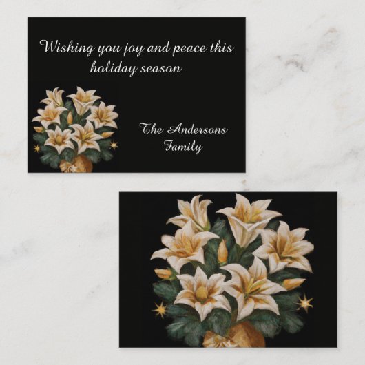 Weihnachtskarte Mitteilungskarte (Vorne/Hinten)