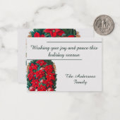 Weihnachtskarte Mitteilungskarte (Vorderseite/Rückseite Beispiel)