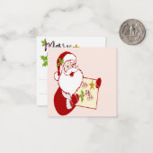 Weihnachtskarte Mitteilungskarte (Vorderseite/Rückseite Beispiel)