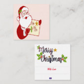 Weihnachtskarte Mitteilungskarte (Vorne/Hinten)