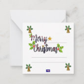 Weihnachtskarte Mitteilungskarte (Rückseite)