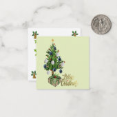 Weihnachtskarte Mitteilungskarte (Vorderseite/Rückseite Beispiel)