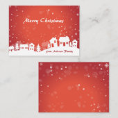 Weihnachtskarte Mitteilungskarte (Vorne/Hinten)