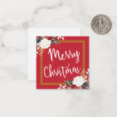 Weihnachtskarte Mitteilungskarte (Vorderseite/Rückseite Beispiel)