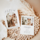 Weihnachtskarte | Moderner Urlaub, ein Thrill der Einladung