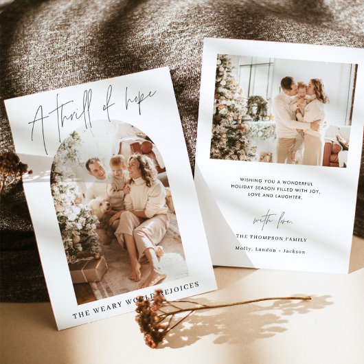 Weihnachtskarte | Moderner Urlaub, ein Thrill der  Einladung