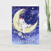 Weihnachtskarte Moon Dream Bär Karte (Vorderseite)