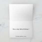 Weihnachtskarte - Mumbles Leuchtturm, Swansea Feiertagskarte (Innenseite)