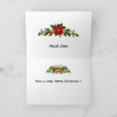 Weihnachtskarte - Musk Oxen Feiertagskarte (Innenseite)