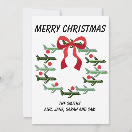 Weihnachtskarte nach oben und weg einladung (Vorderseite)