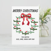 Weihnachtskarte nach oben und weg einladung (Stehend Vorderseite)