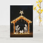 Weihnachtskarte Nachtglühen Karte (Gelbe Blume)