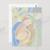 Weihnachtskarte Nativfarbe Postkarte (Vorne/Hinten)