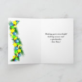 Weihnachtskarte ~ Neufundland-Hund Feiertagskarte (Innenseite)