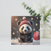 Weihnachtskarte niedlich feiertagskarte (Stehend Vorderseite)