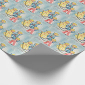 Weihnachtskarte Niedliche Engel Geschenkpapier (Ecke)