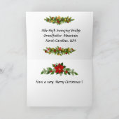 Weihnachtskarte - North Carolina, USA Feiertagskarte (Innenseite)