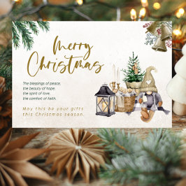 Weihnachtskarte: Nostalgischer Feiertag Gruß Feiertagskarte