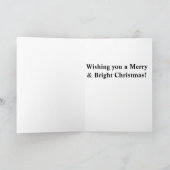 Weihnachtskarte nur für Dich Karte (Innenseite)