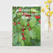 Weihnachtskarte nur für Dich Karte (Gelbe Blume)