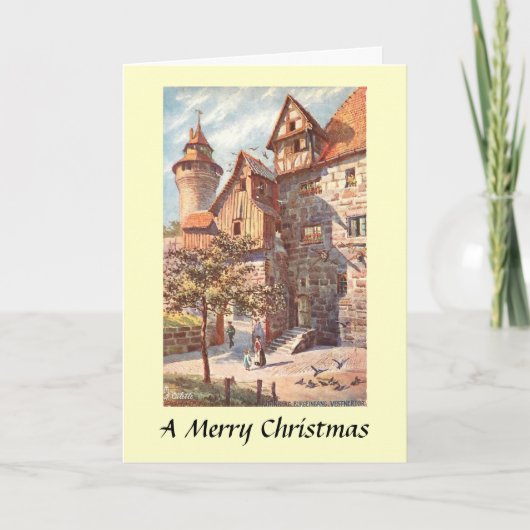 Weihnachtskarte - Nürnberg, Deutschland Feiertagskarte (Vorderseite)