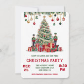 Weihnachtskarte Nutcracker Thema Einladung (Vorderseite)