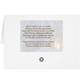 Weihnachtskarte "O Heilige Nacht" (Rückseite Horizontal)