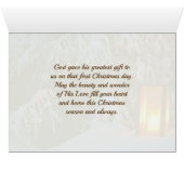 Weihnachtskarte "O Heilige Nacht" (Innenansicht Horizontal (Unten))