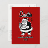 Weihnachtskarte oder Weihnachtspostkarte Feiertagspostkarte (Vorne/Hinten)