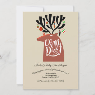 Weihnachtskarte "Oh My Deer" Feiertagskarte