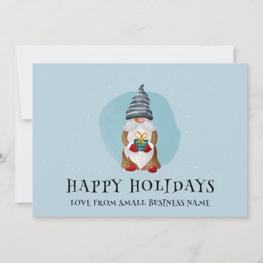 Weihnachtskarte Online Personalisiert Happy Holida Feiertagskarte (Vorderseite)