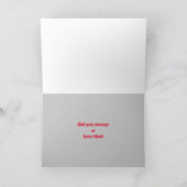 Weihnachtskarte - Oops! Feiertagskarte (Innenseite)