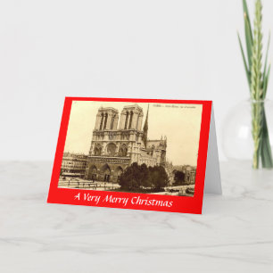 Weihnachtskarte - Paris, Notre-Dame Feiertagskarte