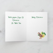 Weihnachtskarte : Partridge in Birnbaum . Karte (Innenseite)