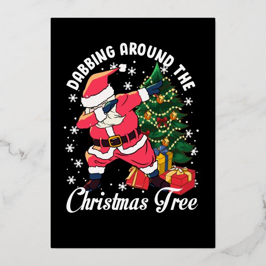 Weihnachtskarte Party Einladung (Vorderseite)