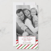 Weihnachtskarte Peppermint Feiertagskarte (Vorderseite)